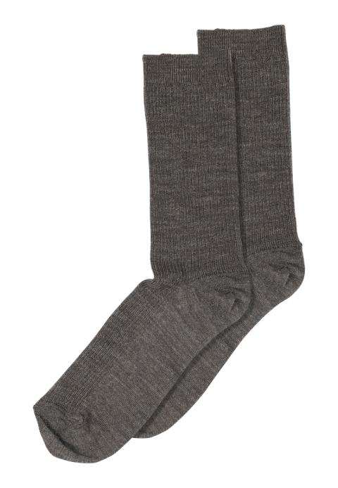Fine wool rib socks